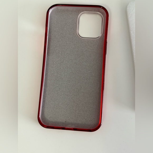 iPhone 12pro max case- red glitter, EUC - Picture 2 of 3